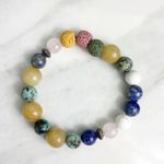 Aromatherapy Lava Stone Handmade Beaded Bracelet Photo 3