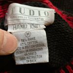 Vintage 90s Handknit Floral Sweater Red Size M Photo 1