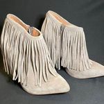 Vera Pelle Matiko  Grey Fringe Boot Heels Size 36 us 5.5 Photo 0