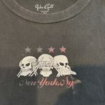 Brandy Melville / John Galt New York Skull Star Black Graphic Crop Top One Size Photo 1