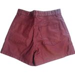 ZARA | Burgundy Mom Fit High Waisted Shorts Size 4 | EUC Photo 9