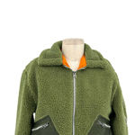 Alpha Industries  Cropped Sherpa Utility Jacket Bomber‎ Olive Green Size XS Photo 2