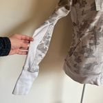 Athleta Triumph Grey Camo Print Full Zip Hoodie Sweatshirt Photo 6
