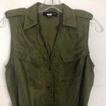 Slate + Willow Button Down Sleeveless Green Dress Size 4 Photo 2