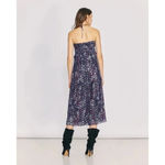 IRO  Somov Paisley Lurex Jacquard Halter Midi Dress in Blue 36 Womens Cocktail Photo 13