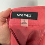 Nine West Skirt 10 Red Black Mod Geometric Colorblock Pencil Office Art Retro Photo 4