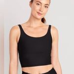 Old Navy Light Support PowerSoft Longline Sports Bra Size Medium Black Photo 0