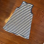 Gap Sleeveless Mini Swing Tank Dress Size Medium Blue White Striped Relaxed Fit Photo 6