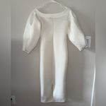 ASOS  white scuba long sleeve midi dress Photo 2