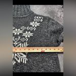 st. john's bay Vintage St John’s Bay Snowflake Wool Blend Fair Isle Turtleneck Sweater Size L Photo 8