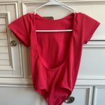 Urban Outfitters  Red Ribbed Bodysuit Photo 1