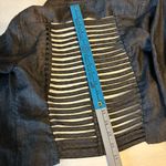 DO+BE Black Chambray Blazer with open strappy back detail, size Medium Photo 6