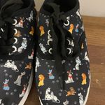 Disney Dog Print Black Tennis Shoes Size 5 Photo 6
