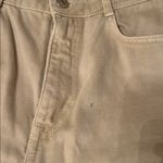 ZARA  Cream Jeans with Frayed Hem Photo 8