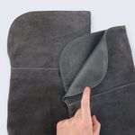 Joie  Bentlee Dark Gray Suede Over The Knee Zip 4.25" Thick Heeled Boots 37 7 Photo 8