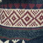 Vintage nordic snowflake Sweater zip Photo 6