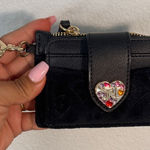 Juicy Couture Black Wallet with Gold Heart Charm Photo 0