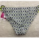 Hula Honey  Women's Bikini Bottom Black Neon Yellow Size Small Strappy Hips Photo 8