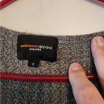 Ambiance apparel dark grey long cardigan size womens small Gray Photo 2