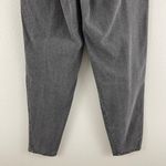 Vintage 90s Dark Grey Black High Rise Grunge Pleated Tapered Leg Trouser Pants Gray Size 8 Photo 6