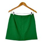 Miss Selfridge  Slit Hem Mini Skirt Bright‎ Green A-Line Women Size 6 Photo 5
