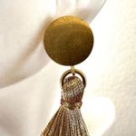 J.Crew gold triple tassel post statement earrings Photo 5