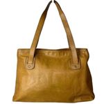 DARK'S Designs in Leather Tote American Bison Leather Made in USA Brown Photo 1