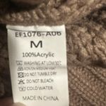 EFan Sz M Women's Large Brown Sweater Cable Knit Long Sleeve Crew Neck NWT Size M Photo 4