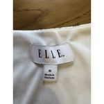 Elle  white floral lace lined Scoop Neck 3/4‎ bell  sleeve blouse women's size M Photo 2