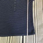 Forever 21  Striped Henley Snap Shirt‎ Small Navy Blue Crew Neck Layering Tee Y2K Photo 6