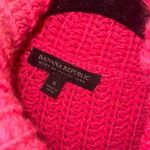 Banana Republic ✨ Alpaca/Wool-Blend Chunky Pink Turtleneck Pink Sz Small Sweater✨ Photo 4