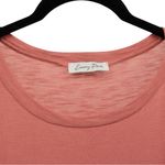 Emory park NEW  Blush Pink Long‎ Sleeve Ruffle Hem Flirty Comfy Top Size L Photo 6