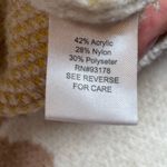 Industry Flower Power Button Cropped Cardigan Cream Tan V Neckline Photo 6