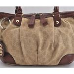 Gucci Sukey Diamanté Tan and Brown 2 Way Satchel Photo 1
