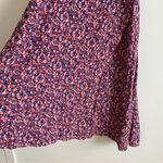 Gap  Pink Blue Floral Flowy Midi Skirt Slit XS Photo 1