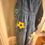 🌼 Vintage Style Denim Overalls with Hand Photo 3