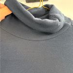 Three Dots  Blue Cowl Neck Long Sleeve Stretch Ribbed Blouse Top Size Xs X-small Photo 3