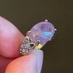 Elegant purple amethyst S925 silver ring size 7 Photo 5