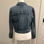 American Eagle  Stretch Cropped Denim Jacket Sz M Photo 2