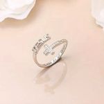 Stainless Steel Silver Engraved Ring “I can do all things” Adjustable Ring S 7 Photo 2