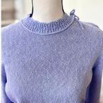 Source Unknown Vintage 1950s Lavender Purple Knit Sweater & Skirt Beaded Bow Set Photo 2