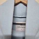 Dudley Stephen's Terry Fleece Sz S Park Slope Periwinkle Blue Turtleneck Pockets Photo 2