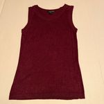 August Silk Sleeveless Sweater Womens Small silk viscose bamboo wool Burgundy Photo 1