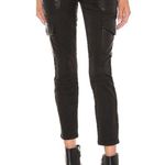 Joie  Okana B Cropped Cargo Skinny Ankle Pant in Caviar Black Size 29 Photo 1