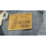 Rare 70's Sears Western Wear Chambray Shirt Hand Embroidered Folk Art Pearl Snap Size M Photo 8