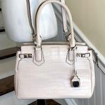 Henri Bendel CARLYLE Crocodile Leather Top Handle Crossbody Strap Mint Condition Photo 14