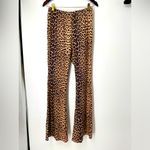 SheIn Leopard pants High Rise Flair Bottom size Small Photo 1
