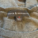 Rock & Republic Women’s gray embellished cheetah sweater, small Photo 2