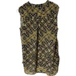 a.n.a High Low Sleeveless Tank Top Women's Small Gold/blue Happy Hour Summer Photo 1