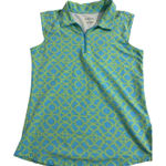 Ickuls Medium Women’s Pullover Shirt Top Tennis Pickleball Casual Blue Green Photo 0